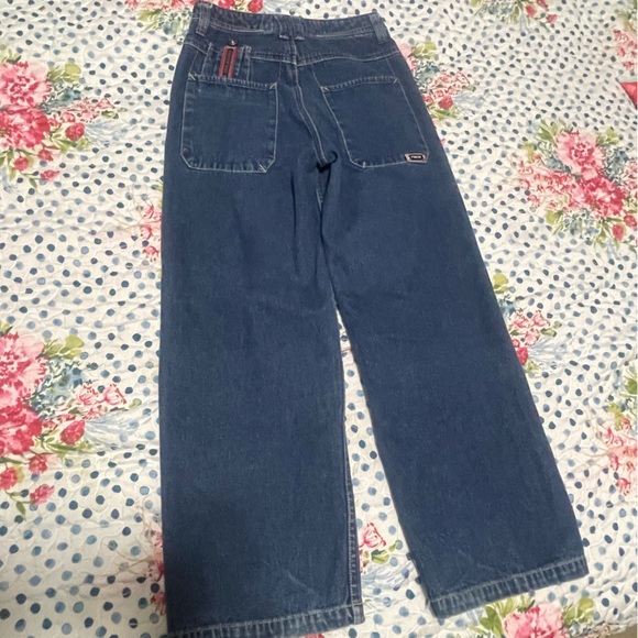 Vintage Y2K Paco Wide Leg Denim Jeans Waist size 10 - 26W - Picture 11 of 12